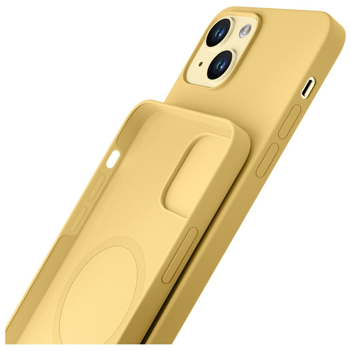 Etui 3MK Hardy Case iPhone 15 6.1" żółty/yellow MagSafe Case