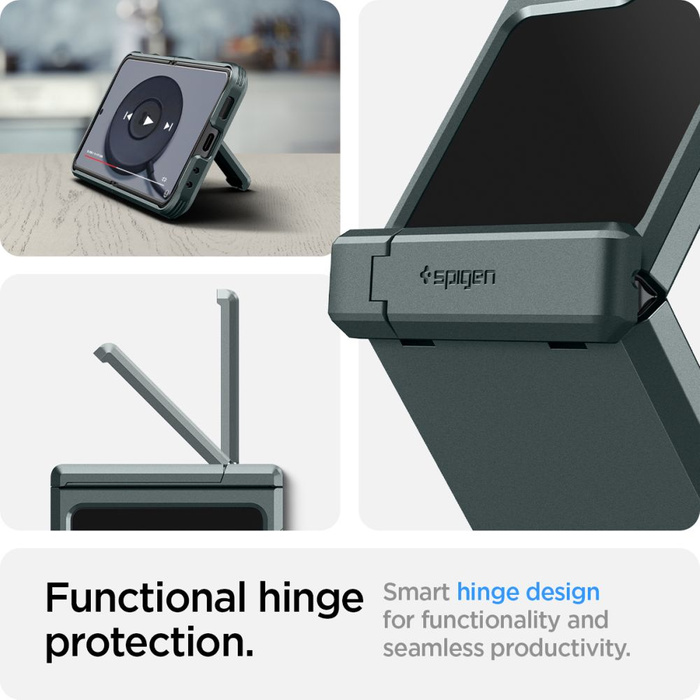Hülle Spigen Tough Armor Pro Galaxy Z Flip 5 Abyss Grün Case