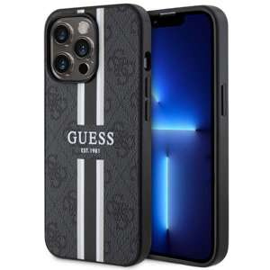 Cover Guess GUHMP13XP4RPSK iPhone 13 Pro Max 6,7" nero/nerocase 4G Strisce stampate MagSafe Case