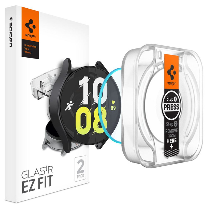 Vidrio Templado Spigen Glas.tr "ez-fit" 2-pack Galaxy Watch 6 (44 mm) Transparente