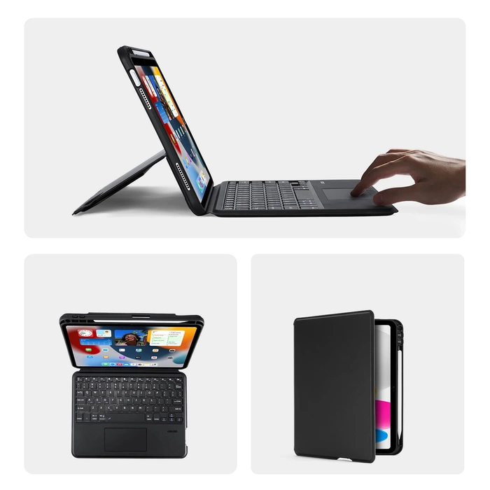 Funda con teclado Bluetooth Dux Ducis DK Series para Apple iPad 10 (2022) - Negro