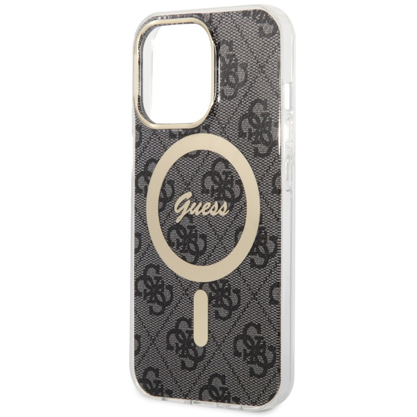 Cover Guess GUHMP13LH4STK iPhone 13 Pro / 13 6.1" nero/nero durocase 4G MagSafe Case