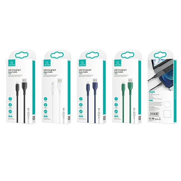 USAMS Cavo U68 fulmine 2A Fast Charge 1m nero/nero SJ500USB01 (US-SJ500)