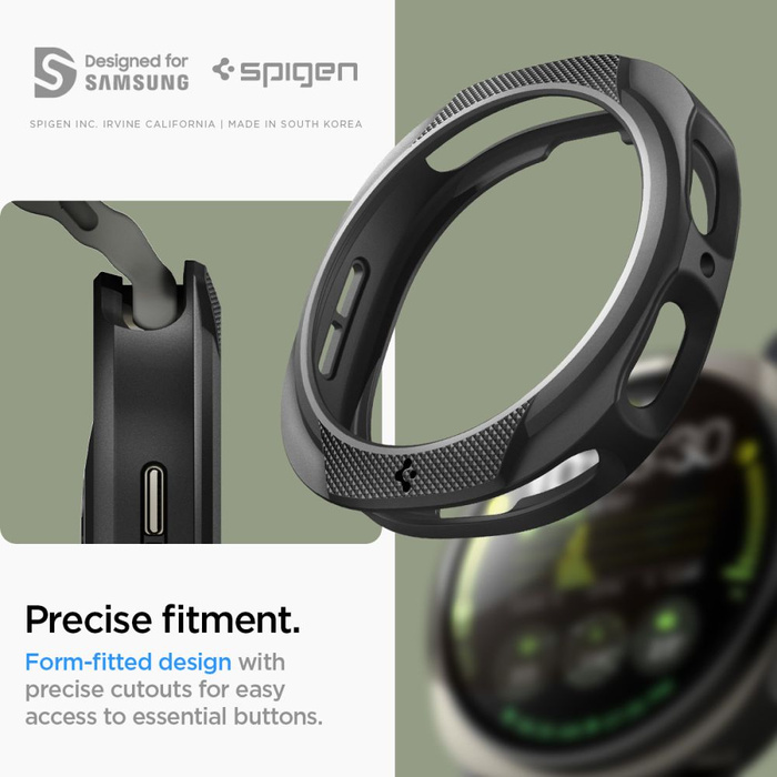 ÉTUI SPIGEN SAMSUNG GALAXY WATCH 8 44 MM LIQUID AIR MAT NOIR