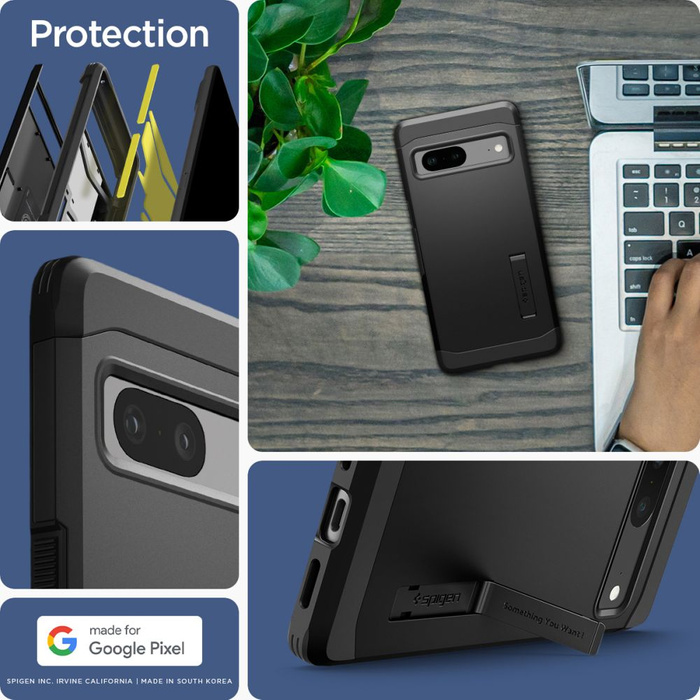 Spigen Tough Armor GOOGLE PIXEL 7 Funda NEGRO