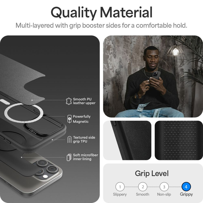 Funda Spigen Mag MagSafe IPhone CYRILL KAJUK 16 PRO NEGRO