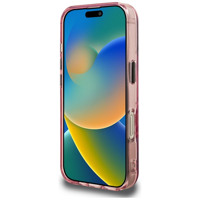 Etui Karl Lagerfeld IML Multi K&C Head   Pattern do iPhone 16 Pro Max różowy