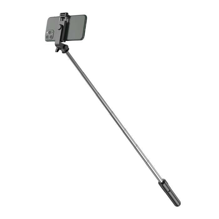 Selfie-Stick WHS1Y Teleskopstativ 1 m mit Telefonhalter – Schwarz