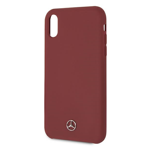Coque MERCEDES Apple iPhone Xr Silicone Line Red Hardcase