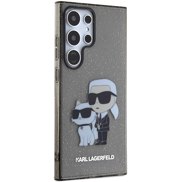 Etui Karl Lagerfeld KLHCS24LHNKCTGK Samsung Galaxy S24 Ultra S928 czarny/black hardcase Glitter Karl&Choupette Case