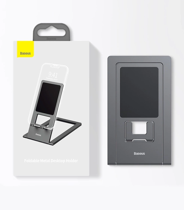 [APRÈS RETOUR] Support de bureau pliable Baseus, support de tablette en graphite (LUKP000013)