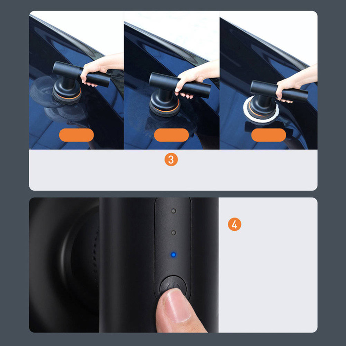 Baseus Akku Elektropoliermaschine 30W 4000mAh schwarz (CRDLQ-B01)