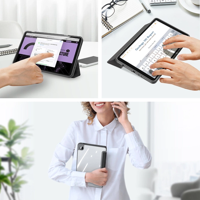 Étui Dux Ducis Toby avec support à rabat pour Samsung Galaxy Tab A9 8.7&#39;&#39; - noir