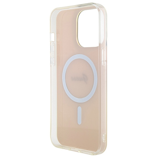 Etui Guess GUHMP15LHITSP iPhone 15 Pro 6.1" różowy/pink hardcase IML Iridescent MagSafe Case