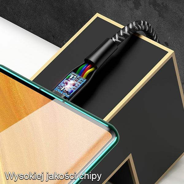 USAMS Kabel geflochtenes U41 USB-C/USB Schnellladekabel 2m rot/rot SJ395USB02 (US-SJ395)