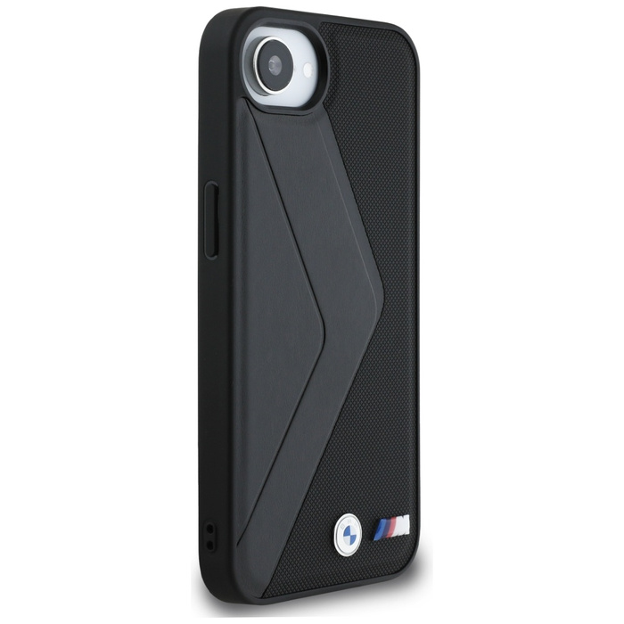Hülle BMW Oversized Stripes MagSafe zu iPhone 16e schwarz
