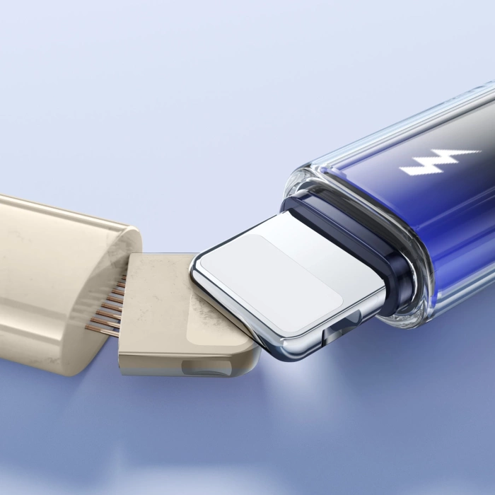 Joyroom S-A42 Crystal-Clear Series 3A USB-A - Lightning cable 1.2m - black