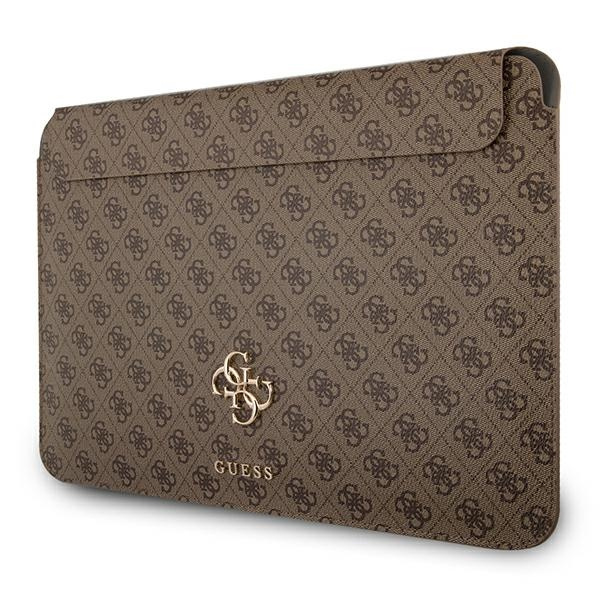  GUESS Laptop Tablet Sleeve 4G Big Logo Brown Case