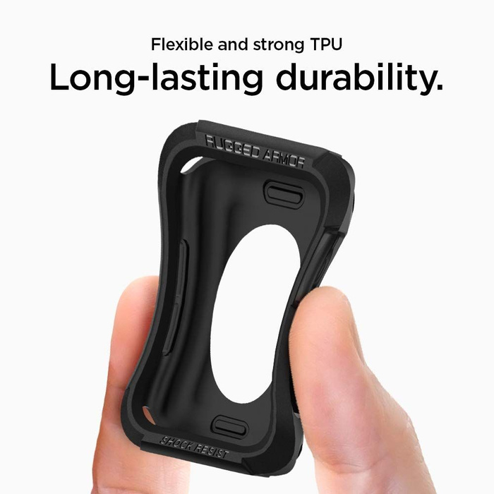Coque SPIGEN Apple Watch 4 / 5 / 6 SE 40mm Rugged Armor Black Black Case