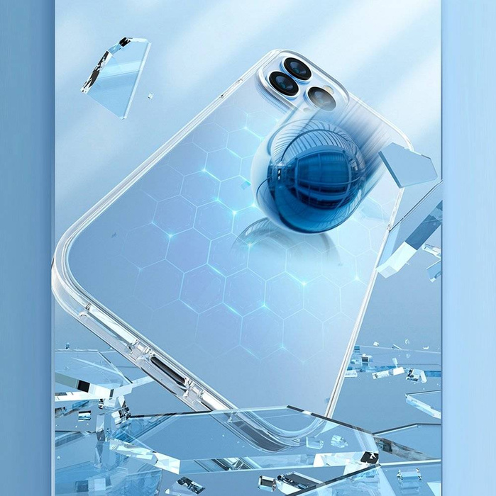 Cover posteriore della custodia Kingxbar Elegant Series per iPhone 13 Pro Max trasparente