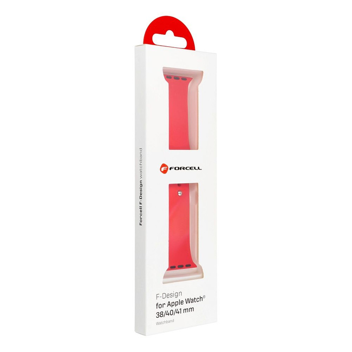 FORCELL F-DESIGN FA01 pasek do APPLE Watch 38 / 40 / 41 mm czerwony