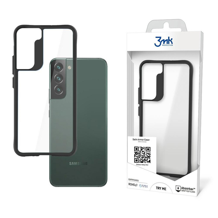Coque Samsung Galaxy S22 Plus 3mk + Case transparente de qualité militaire