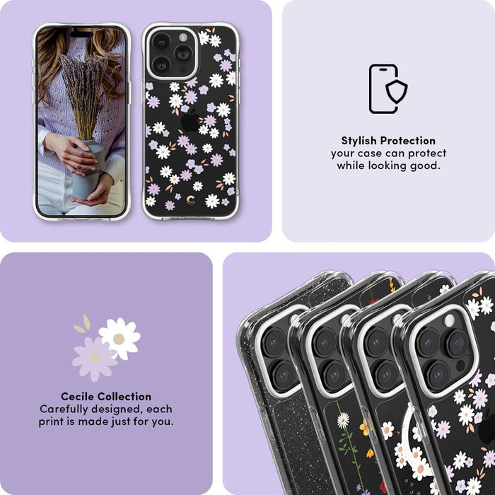 Coque Spigen Cyrill Cecile iPhone 15 Pro Dream Daisy Case