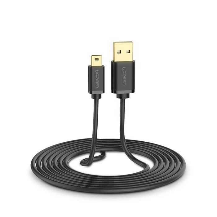 Ugreen Kábel USB - mini USB kábel 480 Mbps 3 m fekete (US132 10386)