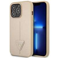 Guess GUHCP14LPSATLE iPhone 14 Pro 6.1" beige/beige hardcase SaffianoTriangle Logo
