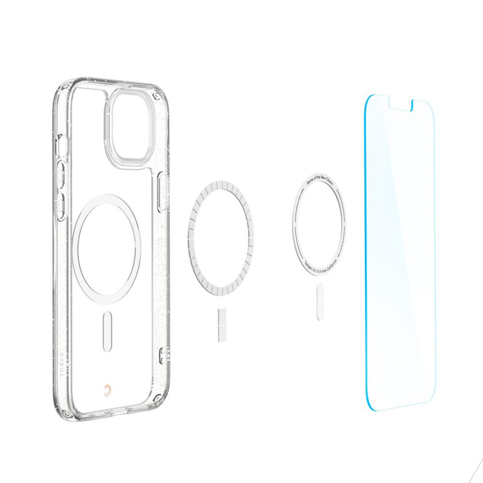 Cover Spigen IPhone 14 PLUS CYRILL SHINE Mag MagSafe Glitter CLEAR