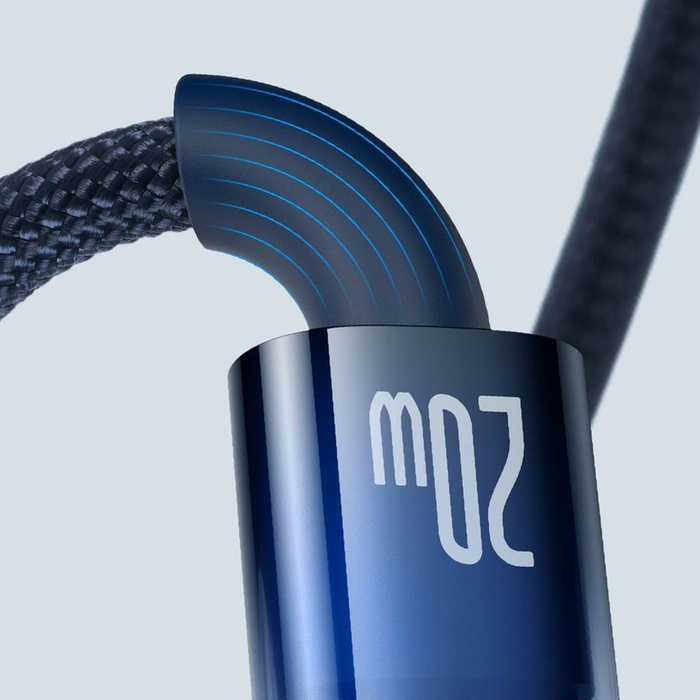 Baseus Explorer Series Auto Power-Off Fast Charging Data Cable Type-C to IP 20W 1m Blue
