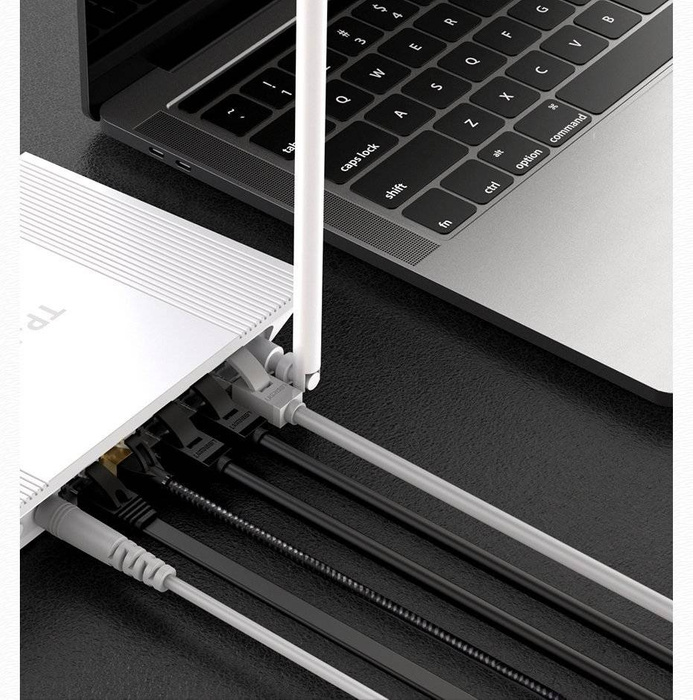 Ugreen kabel internet síťový kabel Ethernet patchcord RJ45 Cat 6 UTP 1000Mbps 5m modrý (NW102 11204)