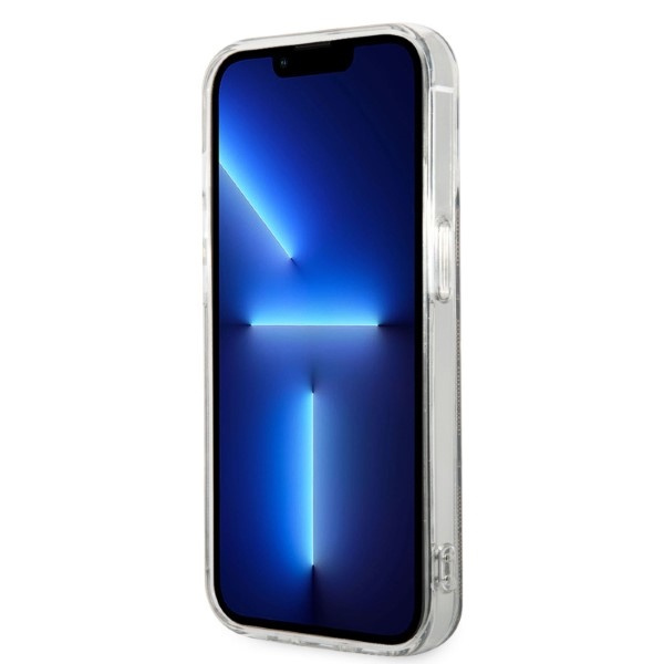 Kit Hülle Guess Case+ Ladegerät iPhone 14 Pro Max 6.7" braun/braun hart case 4G Print MagSafe