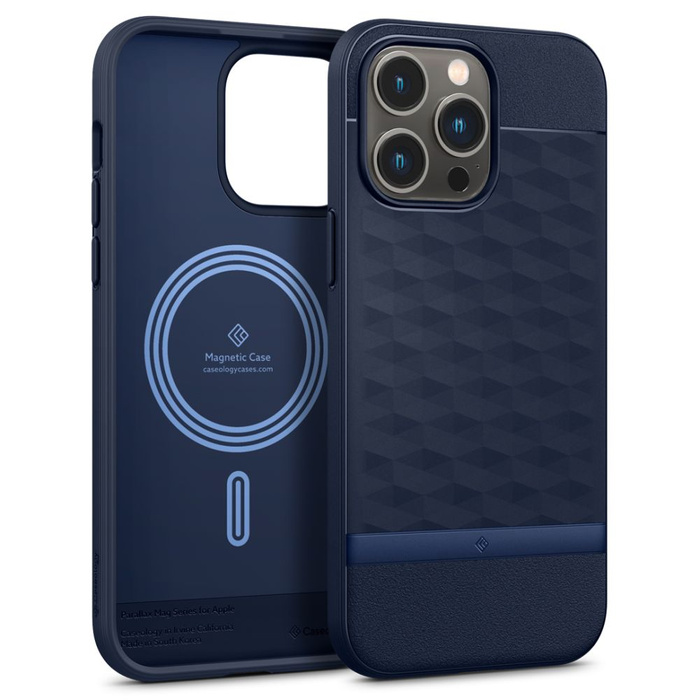 Cover Caseology PARALLAX Mag MagSafe IPhone 14 PRO MAX BLU NOTTE