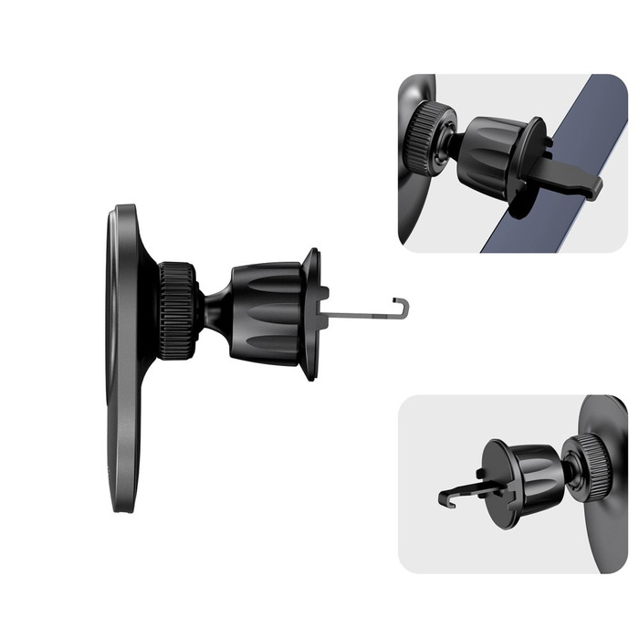 TECH-PROTECT MM15W-V1 MagNETIC MagSafe VENT AUTOHALTERUNG DRAHTLOSES LADEGERÄT 15W SCHWARZ