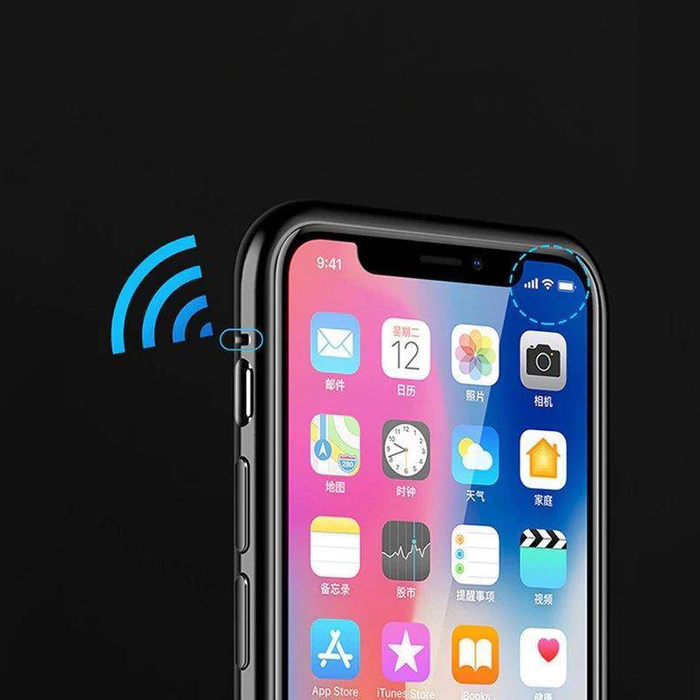 Wozinsky Full Magnetic Case 360 Magnetické pouzdro Přední a zadní kryt s vestavěným sklem Vivo X60 Black-Transparent