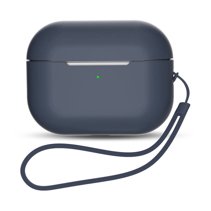 Silicone Case for AirPods Pro 2 / AirPods Pro 1 + Wrist Strap Lanyard | blue