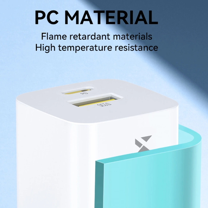 Wozinsky WWCEAC GaN USB-A USB-C 33W nástěnná nabíječka - bílá