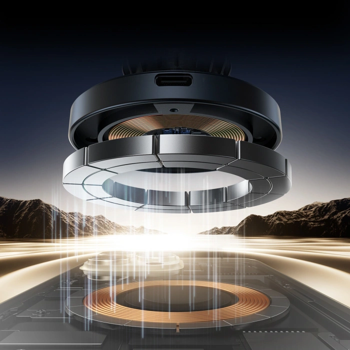 Uchwyt samochodowy Joyroom JR-ZS502 kompatybilny z MagSafe z ładowarką indukcyjną na kratkę nawiewu/deskę rozdzielczą - czarny