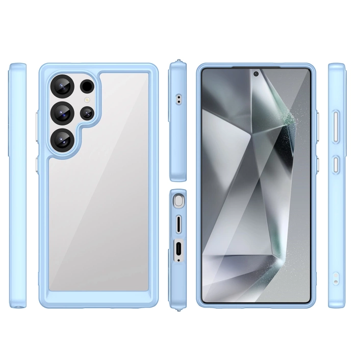 Outer Space Case with Gel Frame for Samsung Galaxy S25 Ultra - Blue