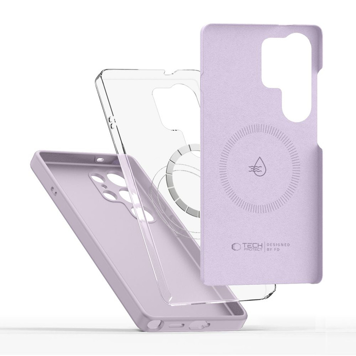 Etui TECH-PROTECT LIQUID SILICONE MAGSAFE GALAXY S25 ULTRA MAUVE