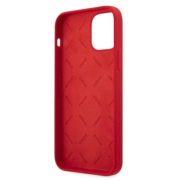 Coque GUESS Apple iPhone 12 Pro Max Peony Collection Red Hardcase