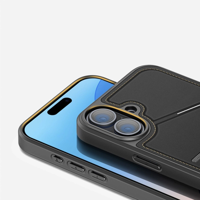 Dux Ducis Rafi II Mag-Hülle mit MagSafe für iPhone 16 – Schwarz