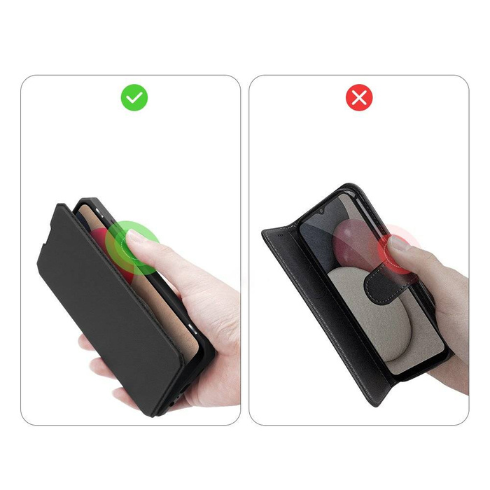 Kryt DUX DUCIS Skin X Holster pro Samsung Galaxy A02s EU černý