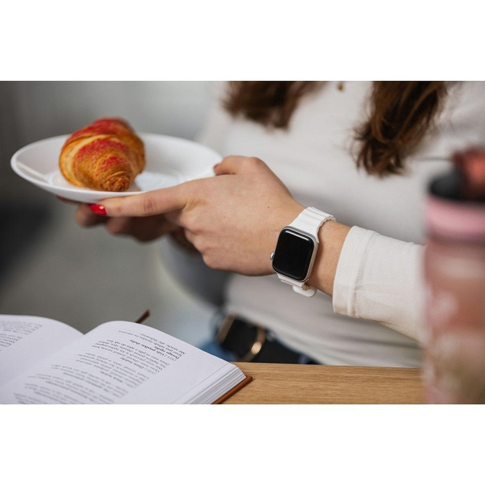 Pasek do Apple Watch Forcell F-Design FA12 dziurki silikon 38 / 40 / 41 mm zólty