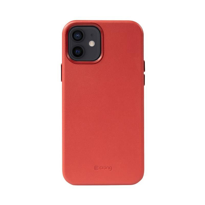 ETUI Crong Essential Cover Magnetic -  cuero  12 /  12 Pro  (rojo) CASE