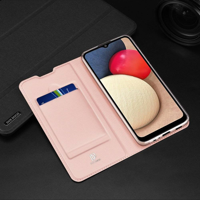 DUX DUCIS Skin Pro Holster Cover für Samsung Galaxy A02s EU schwarz