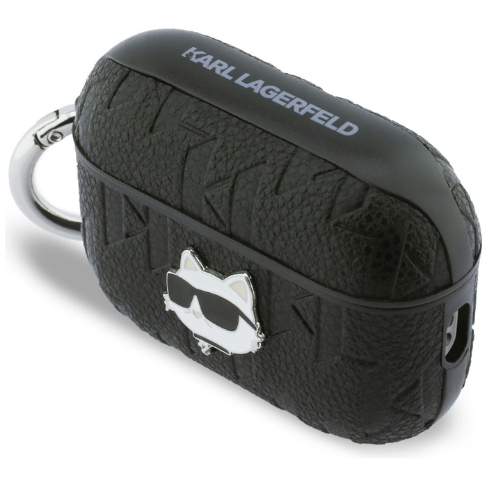 Etui Karl Lagerfeld Monogram Choupette   Head do AirPods Pro 3 czarny