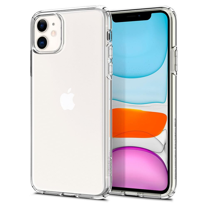 Telefontok SPIGEN Apple Iphone 11 folyadékkristályos átlátszó tok