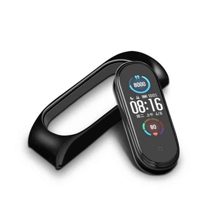 Zamienna metalowa opaska bransoleta magnetyczna pasek do Xiaomi Mi Band 6 / Mi Band 5 / Mi Band  4 / Mi Band 3 złoto-różowy